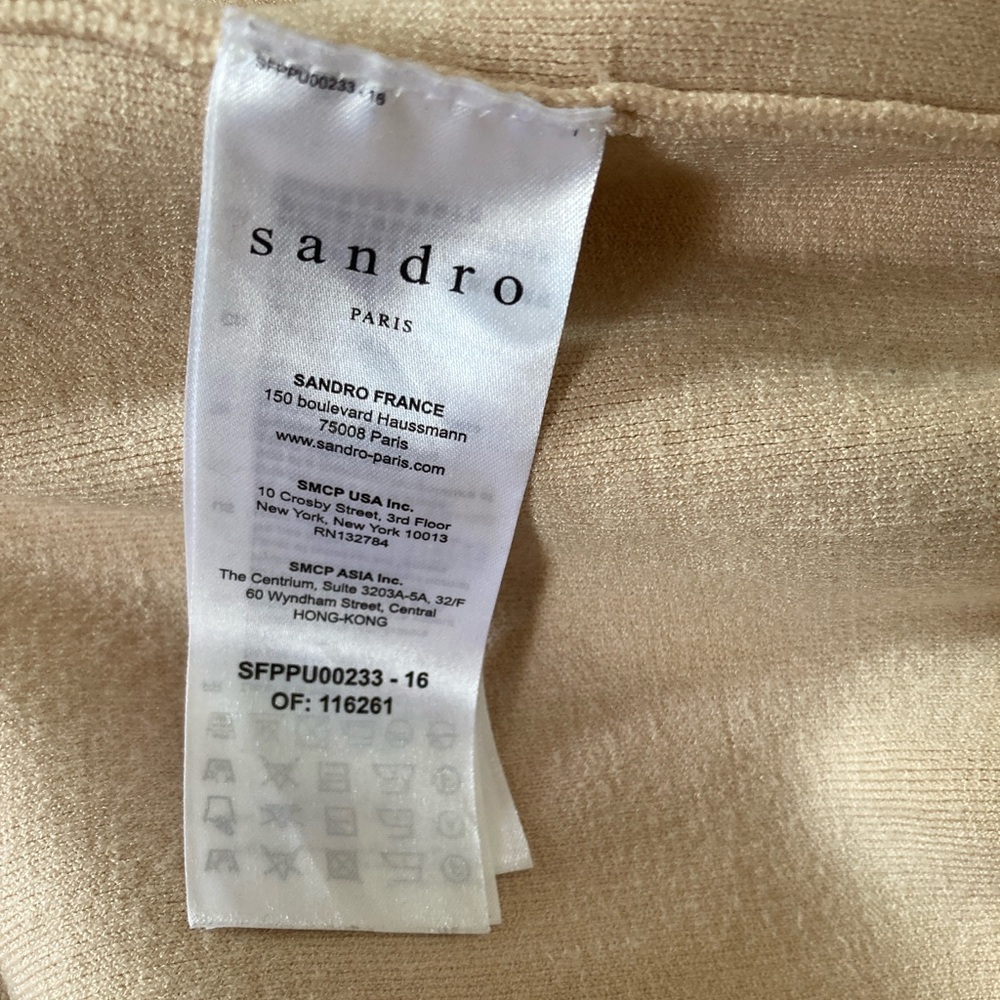 Sandro Pearlin Split Side Embellished Sweater - image 3